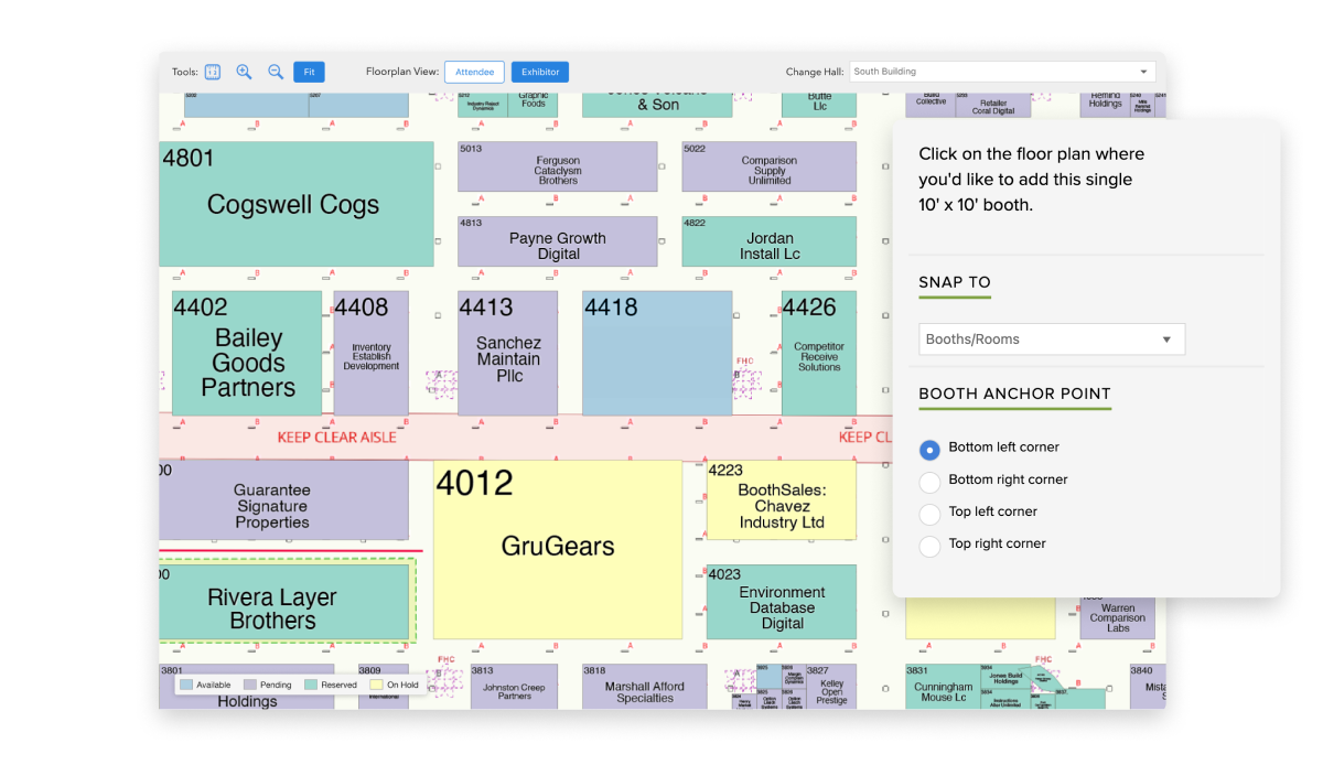 Map Your Show Trade Show Floor Map